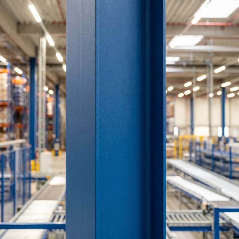 Rivestimento in gomma liquida per pavimenti in capannone industriale